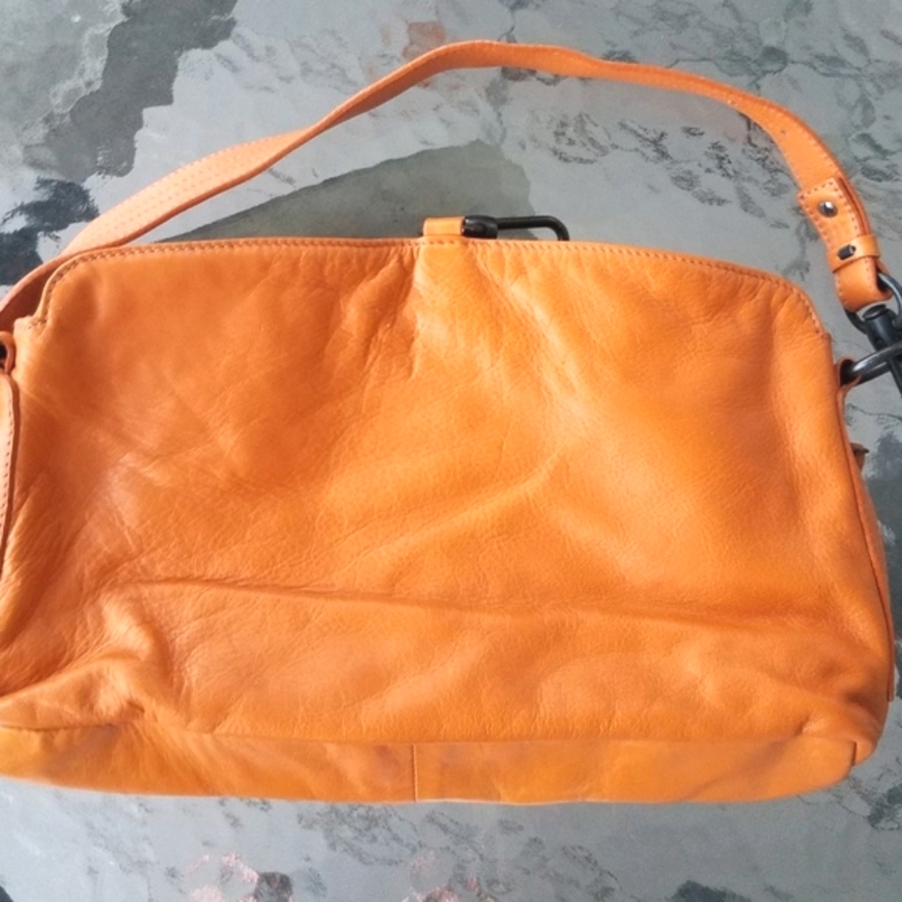 FRANCESCO BIASIA Orange leather Handbag FIRM PRICE - Picture 3 of 6